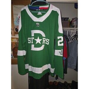 Custom Dallas Stars Adidas 2020 Winter Classic Jersey Men’s Size 52 BELFOUR!